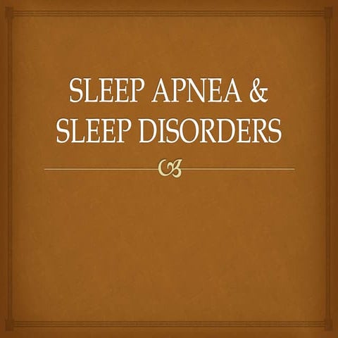 Sleep apena and snoring