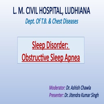 Comprehensive Overview of Obstructive Sleep Apnea: Diagnosis ...