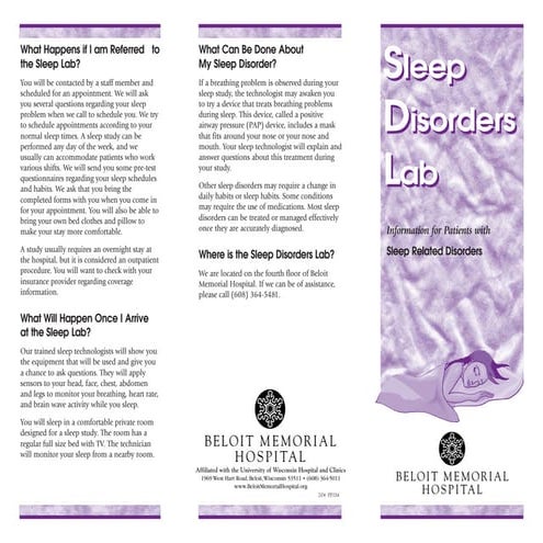Sleep Disorders Center at Beloit Health System