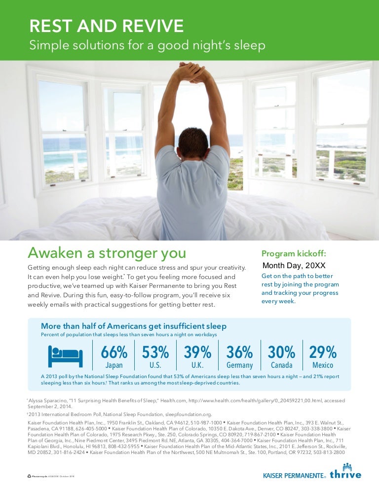 Sleep Management Promotional Materials