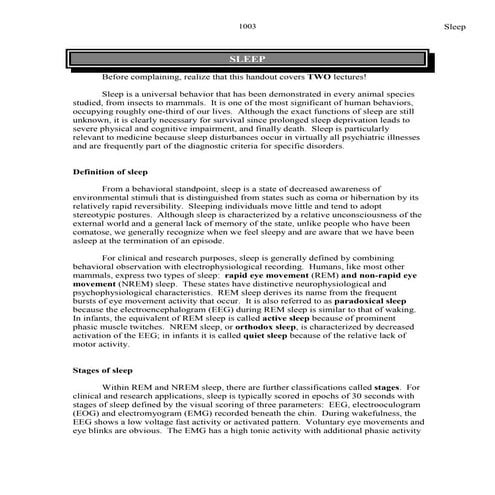 Understand the Science of Sleep