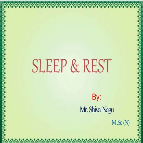 SLEEP & REST