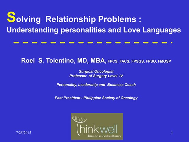 Solving Relationship Problems: Unde...