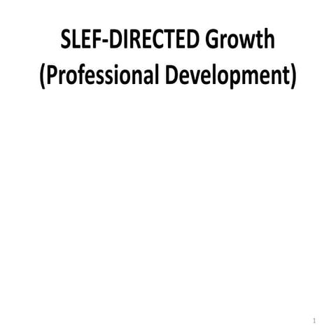 Self directed growth