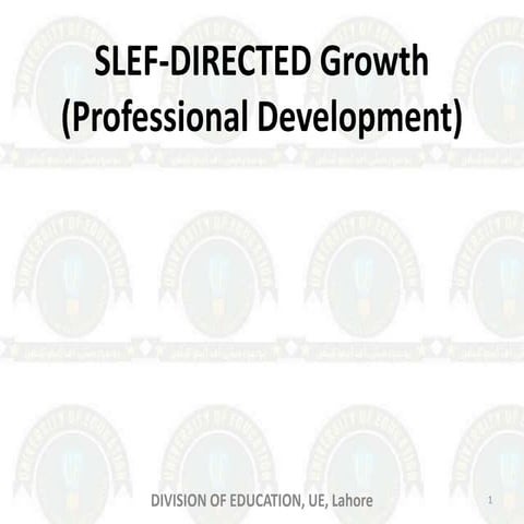 Self directed growth (professional development)