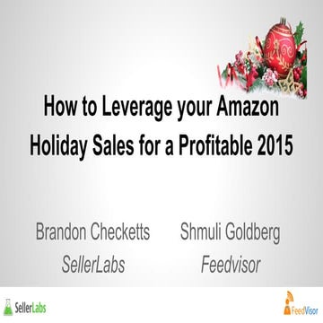 How to Leverage your Amazon Holiday Sales for a Profitable 2015 