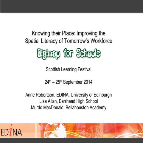 Knowing their Place: Improving the Spatial Literacy of Tomorrow’s Workforce