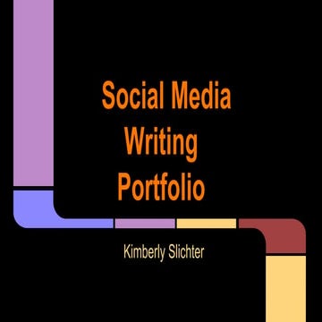 Kimberly Slichter's portfolio