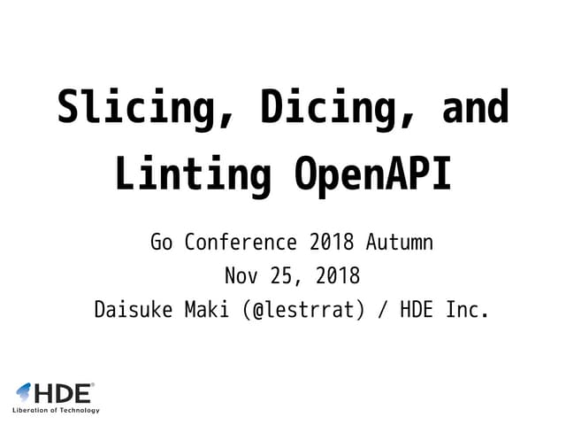 Slicing, Dicing, And Linting OpenAPI