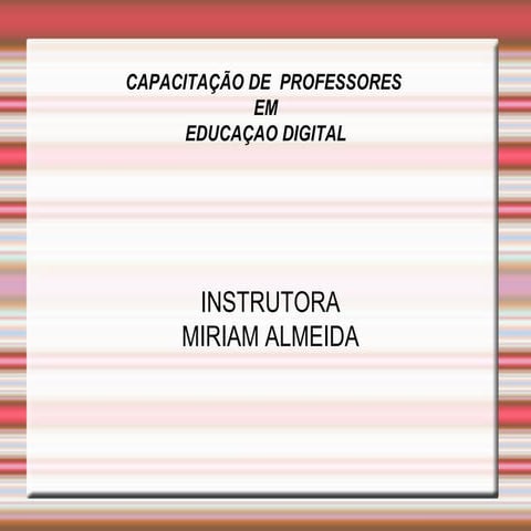 Capacitação de Professores