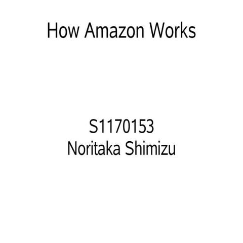 How Amazon Works