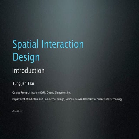 Spatial Interaction Design_Space