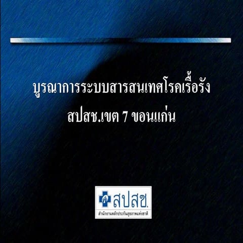 Slide โรคเรื้อรัง สปสช