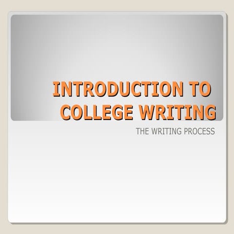 Slide.share.the writing process