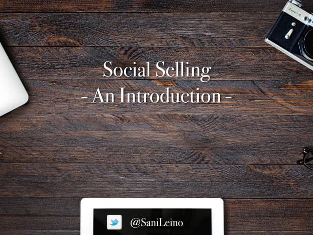Social Selling - An Introduction 