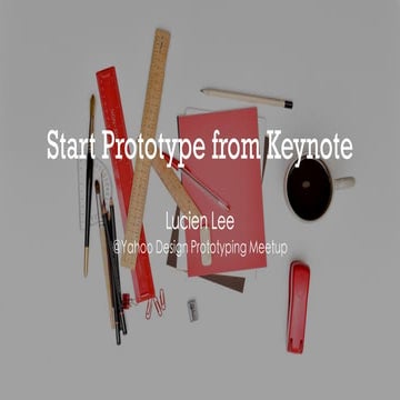 Start Prototyping From Keynote