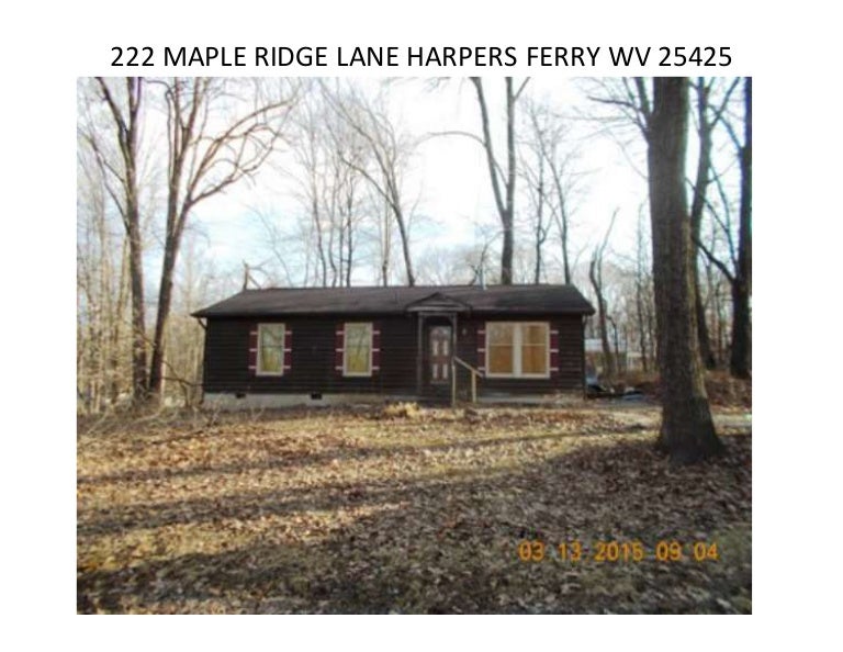 222 Maple Ridge Lane Harpers Ferry Wv 25425