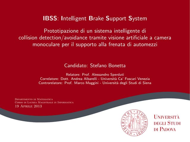 [Presentation] IBSS: Intelligent Brake Support System 