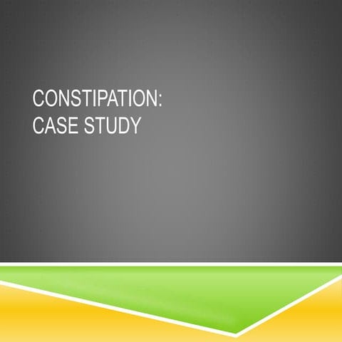 Constipation in Elderly