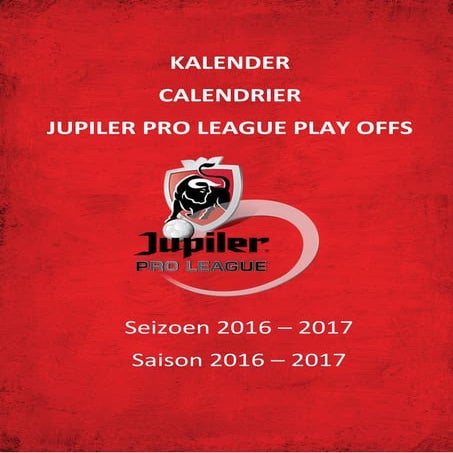 Le calendrier des Playoffs 1 et 2