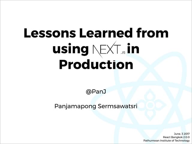 Lessons Learned from Using Next.js in Production