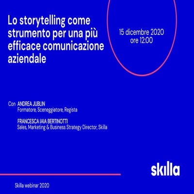 Lo storytelling come strumento per una più efficace comunicazione aziendale