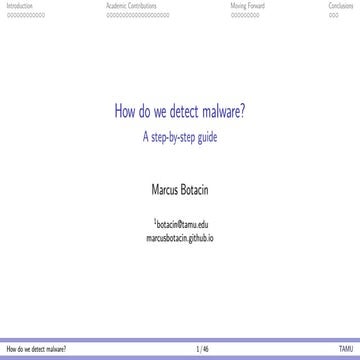 How do we detect malware? A step-by-step guide | PPT