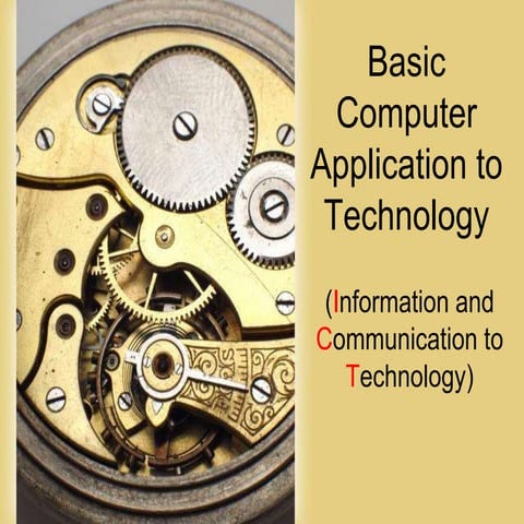the lesson about the information and communication to technology