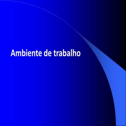 Slide   ambiente de trabalho do linux