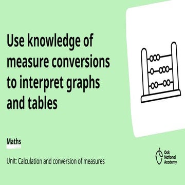 Conversion and interpretation of graphs and tables | PPTX