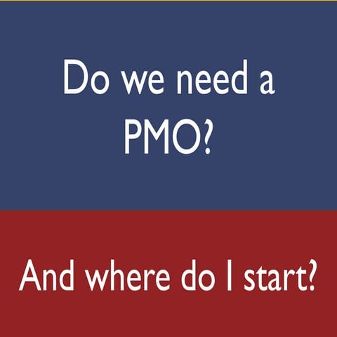 Do I need a PMO (And where do I start)