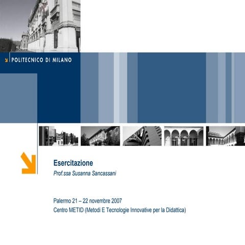 Slide Esercitazione