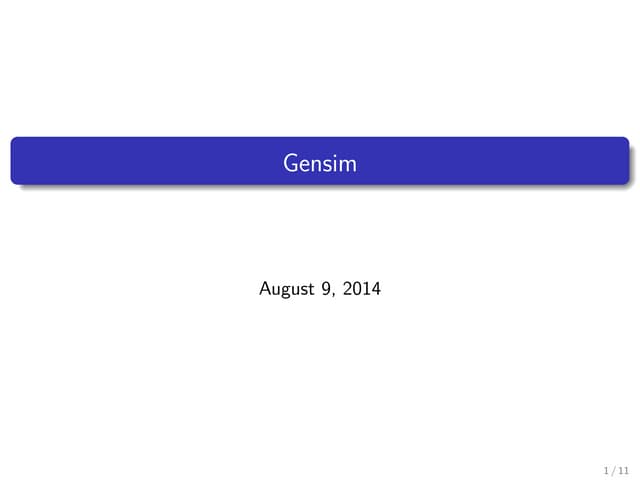 Gensim