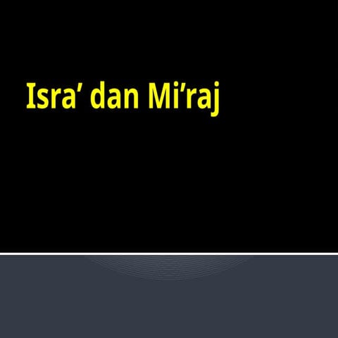 Pengahaytan peristiwa Isra dan Mi'raj.pptx