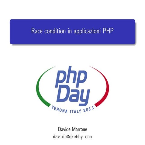 Race condition in applicazioni PHP