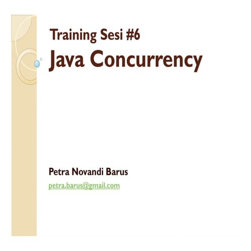Slide sesi 6 - java concurrency | PDF