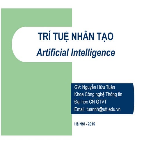 Trí tueeuj nhân tạo