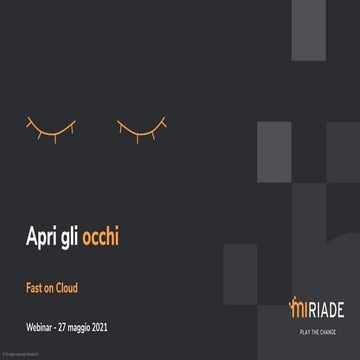 Fast on Cloud - Migrare e gestire i dati in cloud non è mai stato così facile