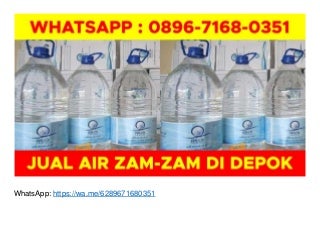 WA O896-7168-O351, Beli Air Zam Zam di Depok