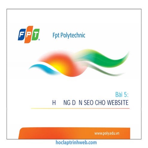 Bài 5: Hướng dẫn SEO cho website - Quản trị website