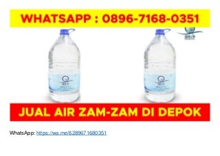 Agen Air Zam Zam di Makassar WA O896-7168-O351 di Depok