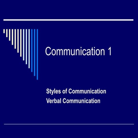 Verbal Communication 