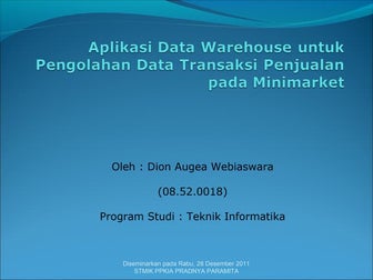 Last Special Programming Task on December Presentation