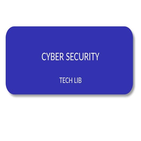 THIS IS CYBER SECURITY NOTES USED IN CLASS ON VARIOUS TOPICS USED IN CYBERSEC...