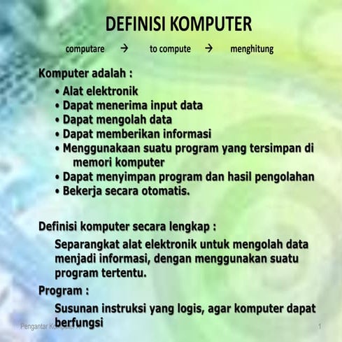 Slide 1   computer