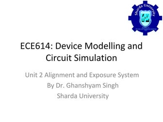 Alignment and Exposure System 