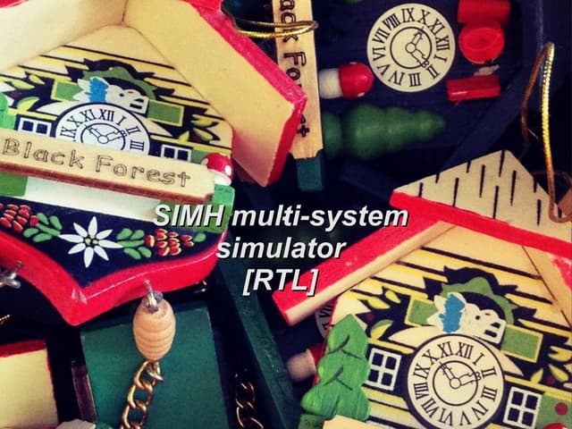 SIMH multi-system simulator
