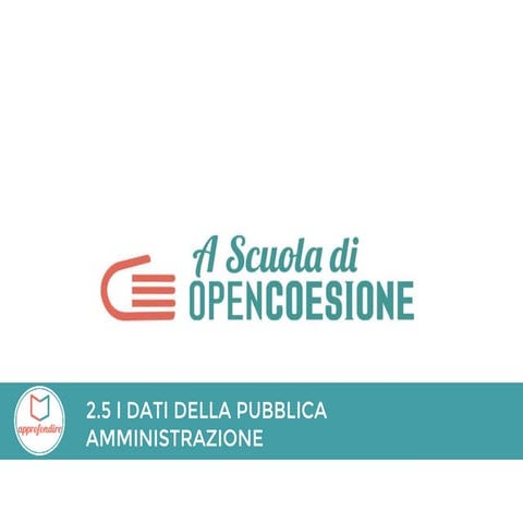 Slide 2.5 - Come la PA pubblica i dati - ASOC1617