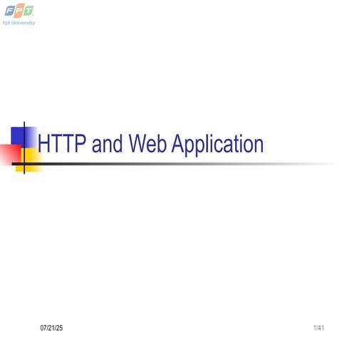 Slide 2- HTTP and Web Application.ppt xstk | PPT