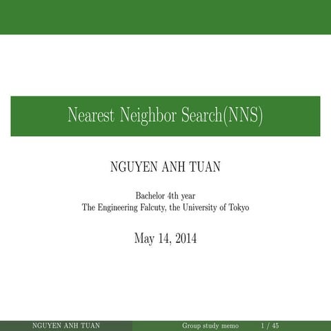 最近傍探索と直積量子化(Nearest neighbor search and Product Quantization)
